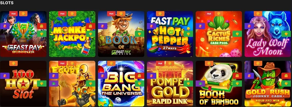 fastpay casino spil