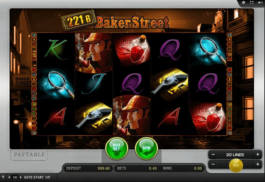 Baker Street slot funktioner