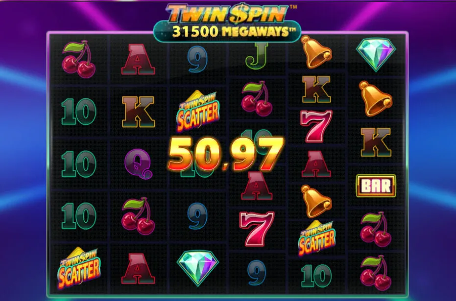 Twin Spin slot funktioner