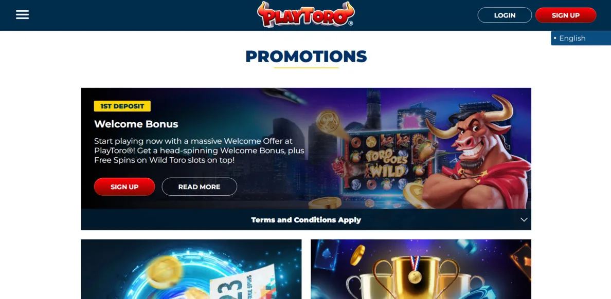 PlayToro Casino bonusoversigt