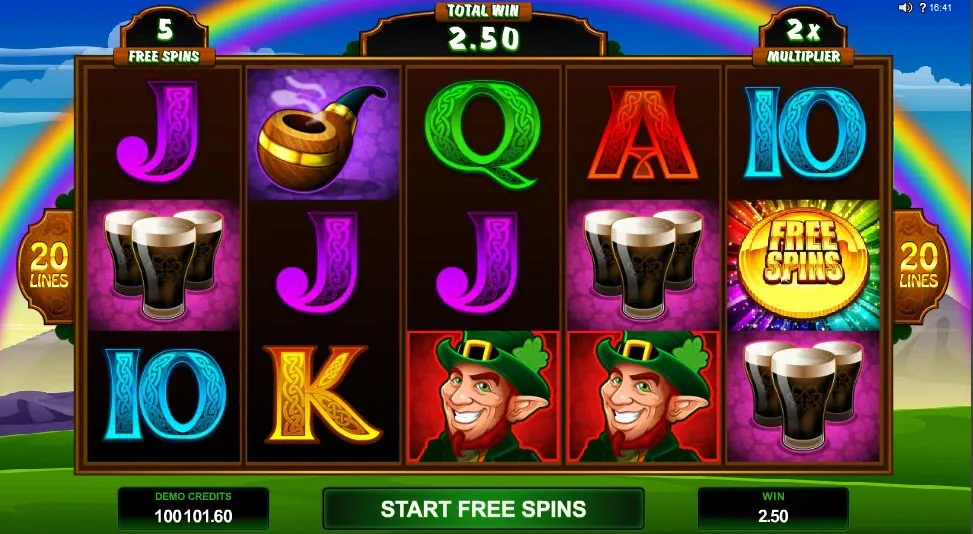 Lucky Leprechaun slot gameplay