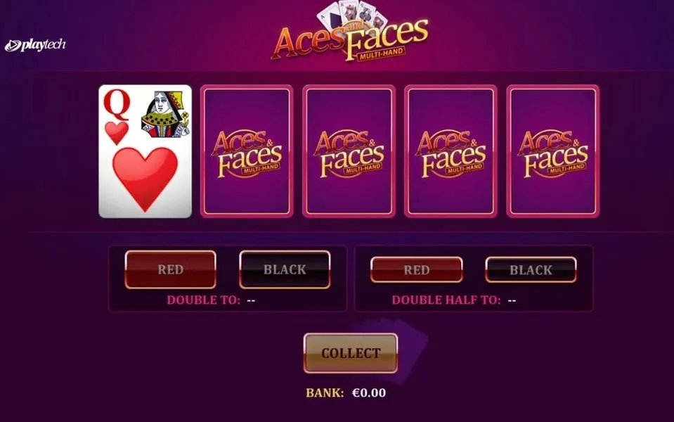 Aces and Faces Multi-Hand gameplay