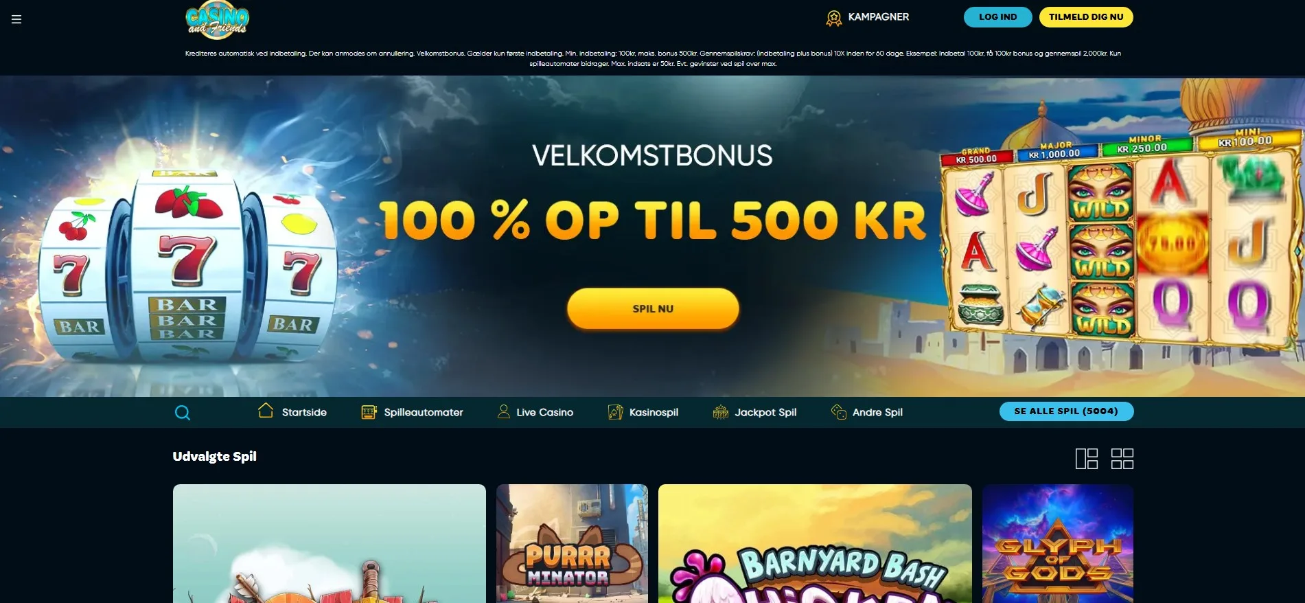Kundeservice hos Casino&Friends
