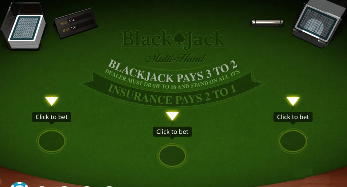 spil flere hænder blackjack