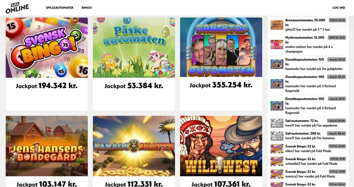 Sifa online spil