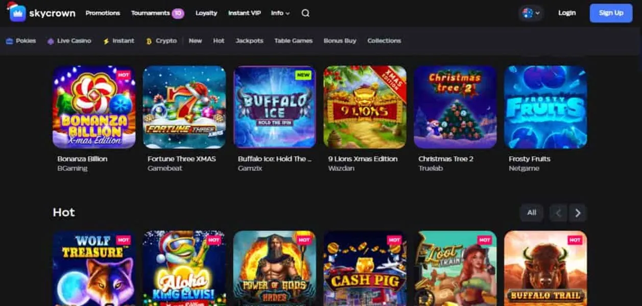 SkyCrown spilleautomater